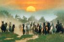Buy Wild Horses at Sunset at Art.com